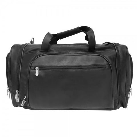 Piel Leather Multi Compartment Duffel Bag Assorted Colors