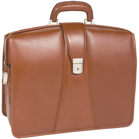 McKlein USA Harrison Leather 17" Partners Laptop Briefcase Assorted Colors