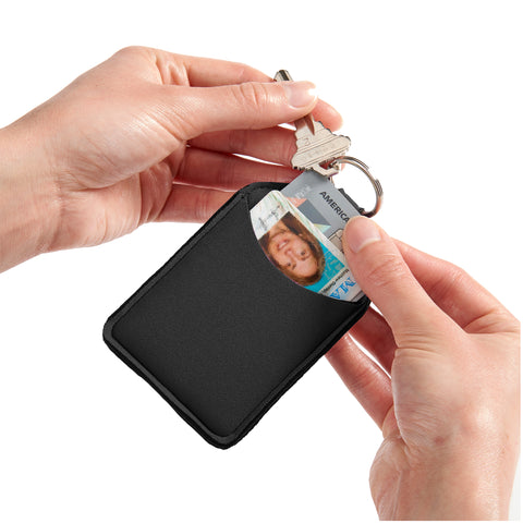 Smooth Trip Key Holder with Sanitizer Dispenser and Card Pocket