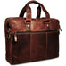 Jack Georges Voyager Large Double Gusset Briefcase Brown
