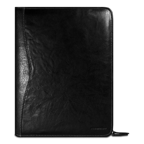 Jack Georges Voyager Collection Letter Size Zip Around Writing Pad Black