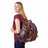 Claire Chase Legendary Jumbo Backpack Dark Brown