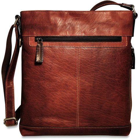 Jack Georges Voyager Collection Crossbody Bag Brown