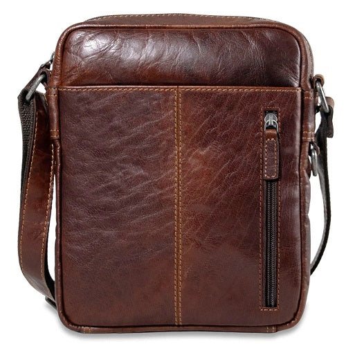 Jack Georges Voyager Slim Crossbody With Zippered Front Pocket