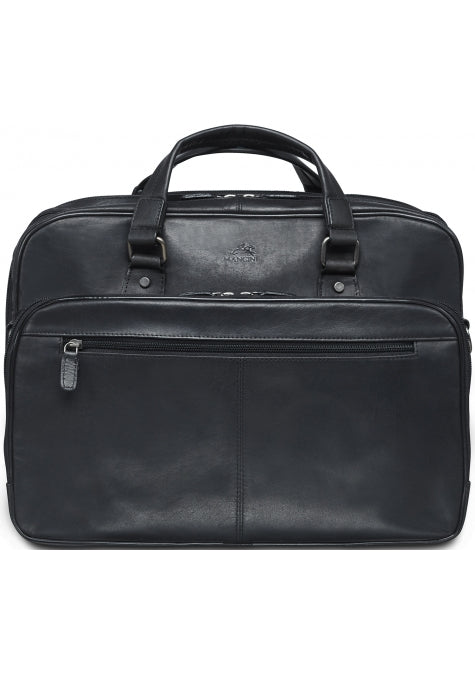 Mancini Buffalo Expandable Double Compartment Briefcase for 15.6'' Laptop / Tablet