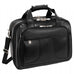 McKlein USA Chicago 15.6" Leather Patented Detachable Wheeled Laptop Overnight with Removable Briefcase Black